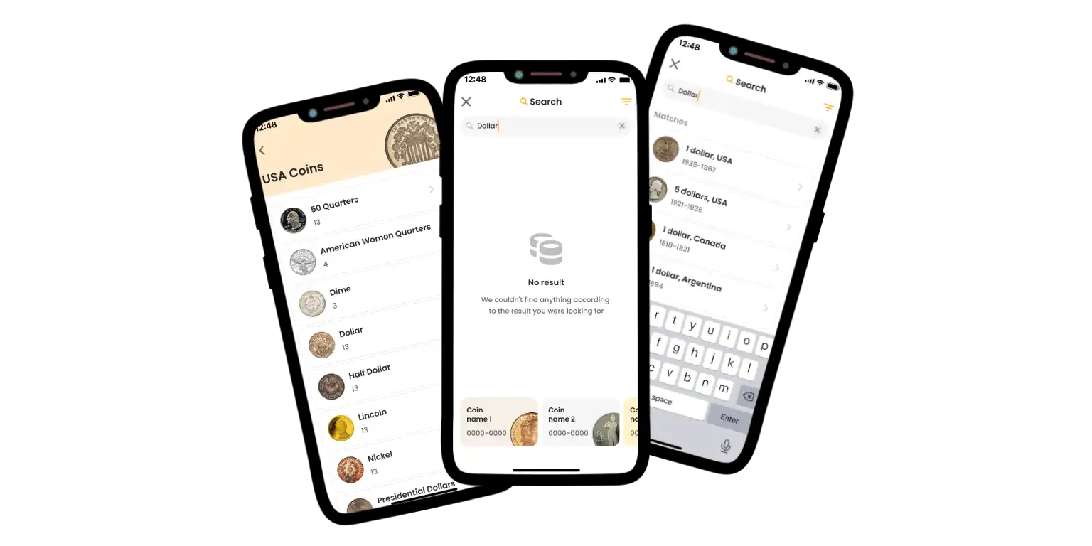 A part of the Coin ID Scanner app interface.